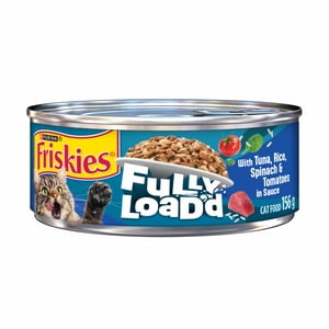 Friskies Pleine charge de thon dans la sauce, la nourriture pour chat humide, 156 g