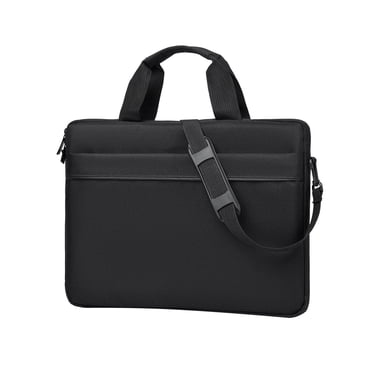 Laptop Tote Shoulder Bag, 14.1 in Laptop Or Tablet, Stylish, Durable, Fabric, Lightweight, Business Casual, Suitable for Multiple Laptops Black