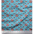 thumbnail image 1 of Soimoi Rayon Fabric Damask Design,Leaves & Aster Floral Decor Fabric Printed Yard 56 Inch Wide, 1 of 3