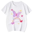 thumbnail image 4 of TZEWGL Hauts pour Fille Garçon Mignon Imprimé Manches Courtes Col Rond Vêtements pour Enfants Taille 12-13T, 4 of 4