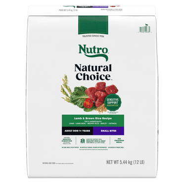 Nutro Natural Choice Small Bites Lamb & Brown Rice Recipe Adult Dry Dog Food 10kg