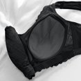 thumbnail image 4 of Virmaxy Soutien-Gorge Sans Fil pour Femmes Aguichant Grande Taille Mince en Dentelle Soutien-Gorge Rassemblant Sans Armature Confortable Fixe Ajustable Collection de Poitrine Coton Noir G, 4 of 8