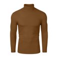 thumbnail image 1 of INSPIRE CHIC Men's Pullover Turtle Neck Long Sleeves Stretchy Slim Fit Tops, 1 of 7