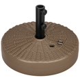thumbnail image 1 of Outsunny Base de Parasol de Patio 64 Lb, Support de Parasol Remplissable, Brun, 1 of 10