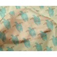 thumbnail image 4 of oneOone Silk Tabby Fabric Turtle Block Print Fabric By Yard 42 Inch Wide, 4 of 4