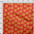 thumbnail image 3 of oneOone Cotton Silk Red Fabric Halloween Craft Projects Decor Fabric Printed By The Yard 42 Inch Wide, 3 of 4
