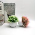 thumbnail image 3 of Xingzhi 2pcs/set Pot Bonsai Ornament Home Decor Companion Faux Grasses For Decor Potted Simulation yellow 1Set, 3 of 6