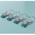 thumbnail image 5 of PRETXORVE Stainless Steel Hook Clip with Hook Storage Clip Drying Clip Multifunctional Seamless Hat Sock Windproof Pants Clip Heavy Duty Hanging Hooks, 5 of 5