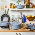 thumbnail image 4 of Beautiful by Drew Barrymore 12pc Ceramic Non-Stick Cookware Set, 4 of 6