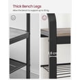 thumbnail image 2 of VASAGLE Coat Rack, Hall Tree with Shoe Bench for Entryway, Entryway Bench with Coat Rack,Modern, 2 of 5