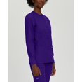 thumbnail image 3 of Landau Essentials Veste d'Uniforme à 4 Poches pour Femmes : Coupe Classique et Décontractée, Col Ras du Cou, devant à Boutons-Pression et Poignets en Tricot 7525, 3 of 6