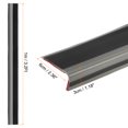 thumbnail image 2 of Unique Bargains 3.2Ft Stair Nosing, 3mm PVC L Shape Staircase Step Edges Protectors, Black/Grey, 2 of 7