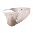 thumbnail image 1 of LSLJS Men's Sexy Solid Color Low Waist Briefs Underpants, Men's Briefs, 1 of 4
