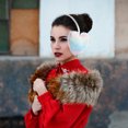thumbnail image 3 of Cache-oreilles en Peluche Hiver Chaud Cache-Oreilles en Forme de Cœur pour Femmes Filles, 3 of 9