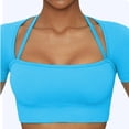 thumbnail image 2 of pitrice High Waist Yoga Leggings Set Seamless Ribbed Crop Tank for Outdoor Fitness, 2 of 3