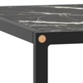 thumbnail image 3 of vidaXL Coffee Table Black with Black Marble Glass 80x80x35 cm, 3 of 4