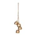 thumbnail image 1 of Fraiche Gold Hanging Bell Ornaments 3-Pack, 1 of 4