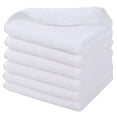 thumbnail image 1 of Microfiber Face Cloths For Bath Reusable Makeup Remover Cloth Ultra Soft and Absorbent Washcloths White 6 Pack, 1 of 8