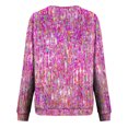 thumbnail image 5 of DPTALR Chandail à Col Rond Imprimé pour Femmes, Manches Longues, Blouse Confortable, 5 of 5