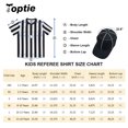 thumbnail image 2 of TOPTIE Children's Referee Shirt Set, Sports Football Shirt, Umpire Hat-XL, 2 of 8