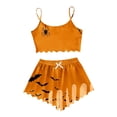 thumbnail image 1 of HNMKIU Womens Pyjamas Cartoon Print Pajama Shorts Set, 1 of 3