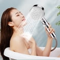 thumbnail image 1 of Boovnll Shower High Pressure Handheld Showerhead Hard Water High Pressure 8 Spray Modes Handheld Shower for The Elderly, 1 of 8