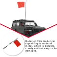 thumbnail image 2 of Drapeaux de Signalisation de Voitures Modèles avec Poteau DIY Est durable; Modification Robuste Pièces Remplaçables Accessoire Automobile Remplacement pour WPL Rouge 1 Pce, 2 of 8