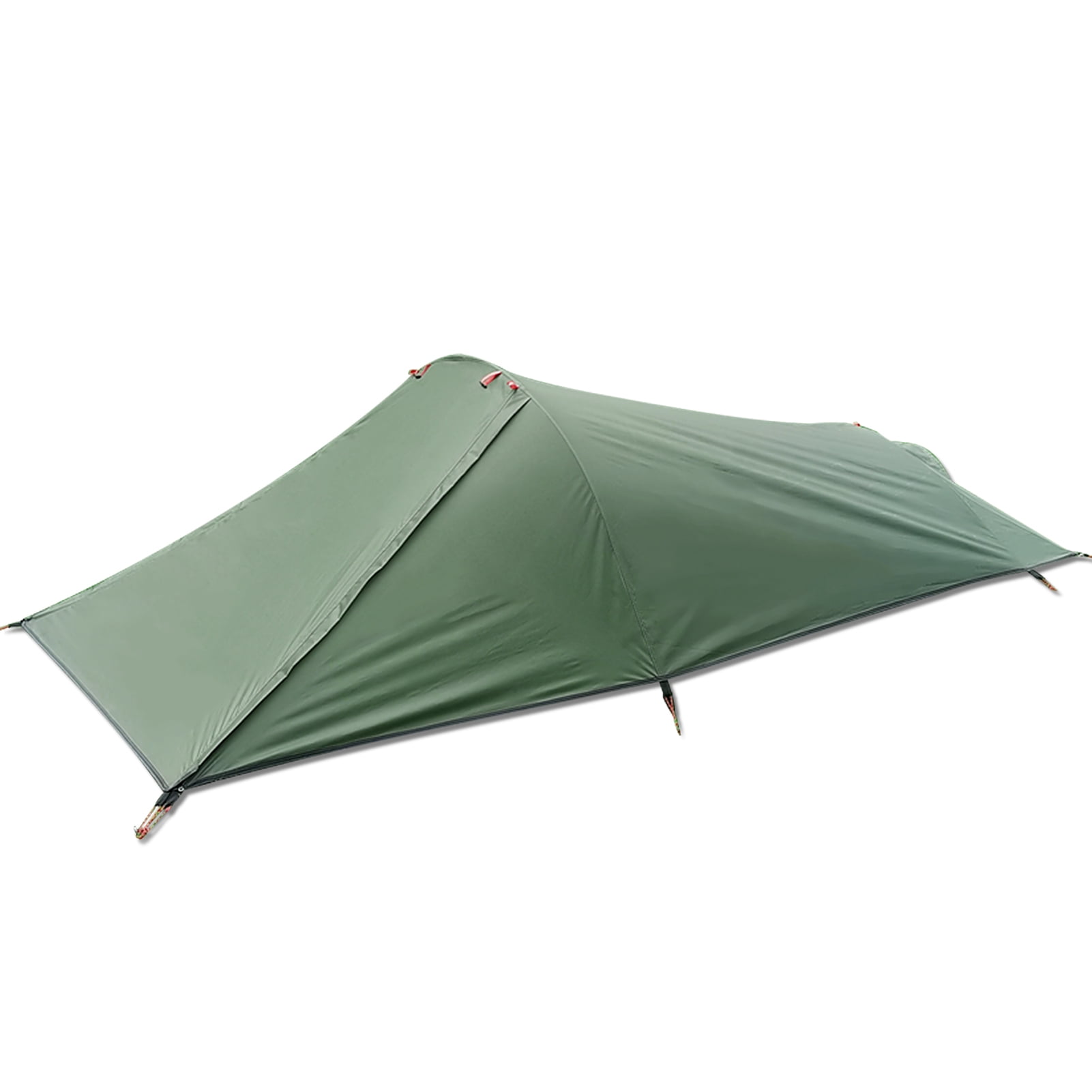 Ultralight Outdoor Camping Tent Single Person Camping Tent Water Resistant Tent Aviation Aluminum Support Portable Sleeping Bag Tent