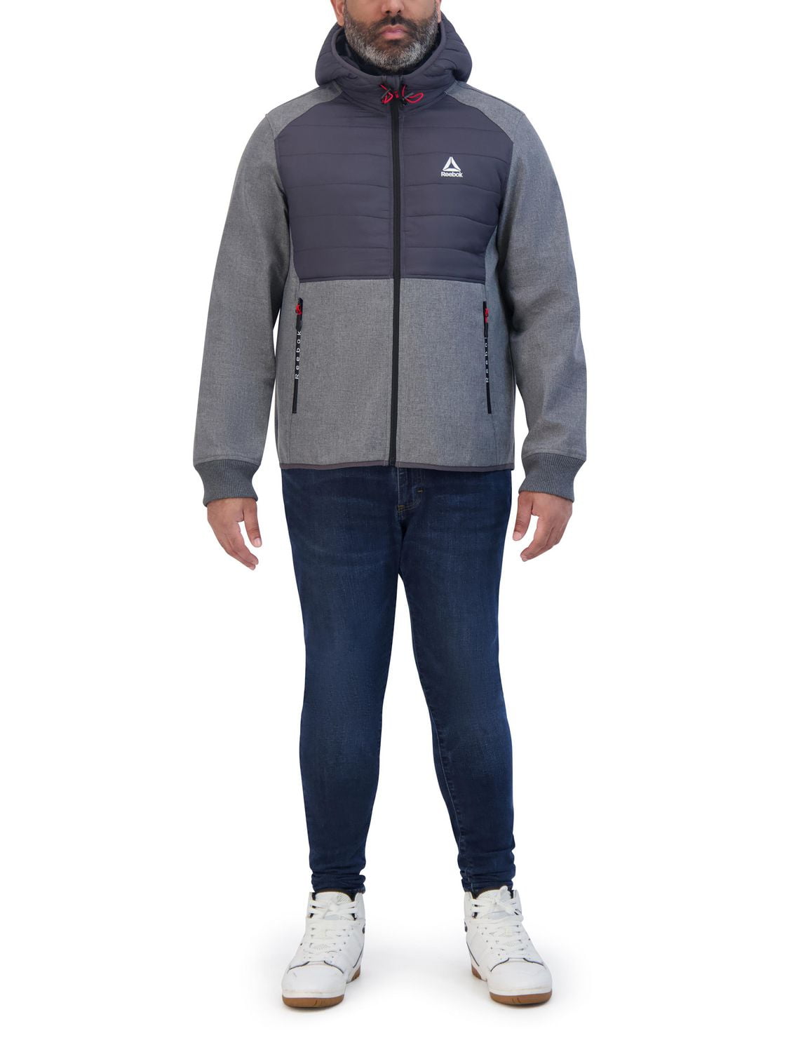 Rebook Men's Mixed Media Jacket
