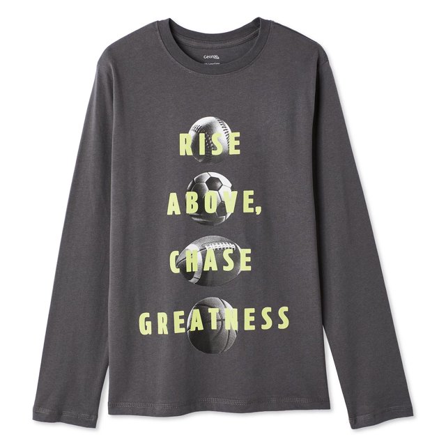 T-shirt à manches longues avec imprimé graphique George pour garçons