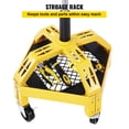 thumbnail image 4 of VEVOR Tabouret de Garage Roulant, Capacité de 300 Lb, Hauteur Réglable de 24 Po à 28,7 Po, Siège de Mécanicien avec Roues Pivotantes à 360 Degrés et Plateau à Outils, pour Atelier, Atelier de Réparation Automobile, Jaune, 4 of 9