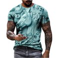 thumbnail image 2 of Weiqiqre T-shirt pour Homme Décontracté à Relief, Imprimé de Course, T-shirt Graphique, Extérieur, Quotidien, Vacances, Manches Courtes, Col Rond, Chandail à Porter au Quotidien, Extérieur, Rue et Centres de Villégiature, 2 of 6