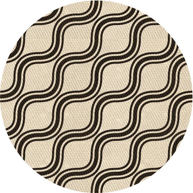 Ahgly Company Tapis d'Intérieur Lavable à la Machine, Carré, Transitionnel, Vanille et Or, Tapis de Zone, 3 Pieds Carré