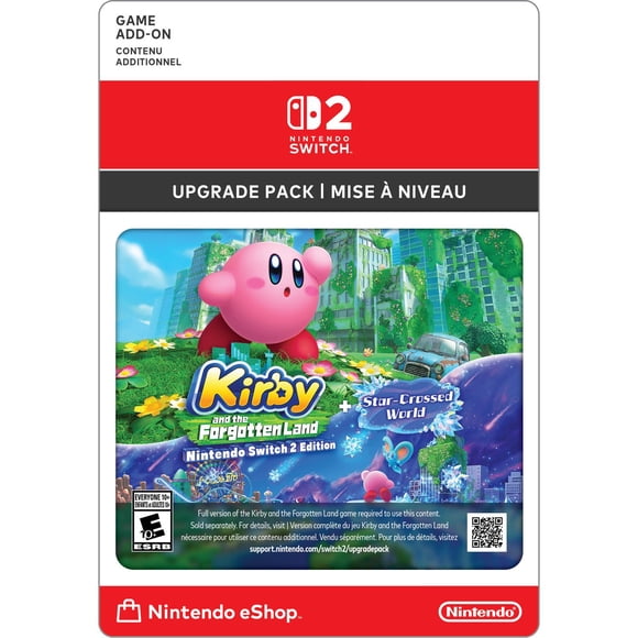 Kirby and the Forgotten Land – Nintendo Switch 2 Edition + Star-Crossed World Upgrade Pack (Code Numérique)