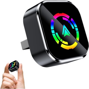 Relativelk Carplay, Adaptateur Sans Fil Carplay Relativelk Amélioré 2025, Mini Design USB pour iPhone/Android, Adaptateur Plug & Play 2-en-1 avec Wi-Fi 2.4/5GHz et Bluetooth 5.0