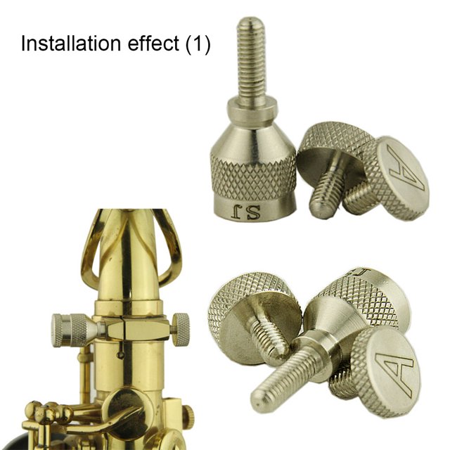 thinsony Alto Tenor Saxophone Neck Tightening Screws Steel Woodwind Instruments Replacement Accessories Professional Players 5mm