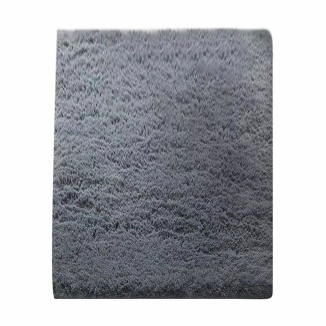 VogueV Silk-Blend Area Rug - Luxurious Living Room Carpet Grey