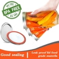 thumbnail image 3 of 48 Pcs/24 Set Canning Lids and Rings, 70MM Regular Mouth Mason Jar Lids and Bands Leakproof Split Type Canning Jar Caps with Silicone Seals Rings, 3 of 6