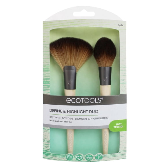 Ecotools Ensemble de Pinceaux Duo Définir et Illuminer