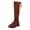 Brown, variant on Kogui Cowboy Boots Girls Toddler Little Boys Girls Cowboy Boots Kids Western Square Toe Riding Mid Calf Boots Size 10 (Red,Little Kids 10)