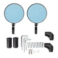 thumbnail image 2 of Motorcycle Round Bar End Mirrors Anti  Blue Mirror For M8 M10 Mirror Holders, 2 of 8