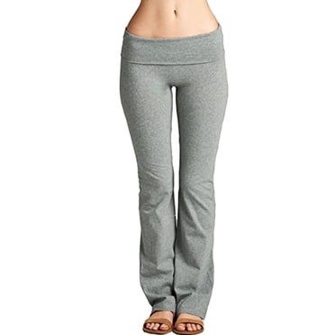 Qertyioot Leggings Évasés pour Femmes, Pantalon de Sport Actif Pleine Longueur Extensible pour Yoga, Mise en Forme, Course, Gym