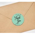 thumbnail image 4 of Darling Souvenir Rond 45 Pcs Autocollants de Vignes de Feuilles Merci Vert Mer Enveloppe de Mariage Sceau-1,6 Pouces, 4 of 4
