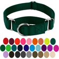 thumbnail image 4 of Country Brook Petz - Martingale Dog Collar - Heavy-Duty Training Collar with No Buckle - Service Dog Collar for All Pups - 10+ Cool Colors (Green, 1 Inch, Large), 4 of 8