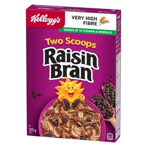 Kellogg’s Two Scoops® Raisin Bran Original: ANGLAIS 375g