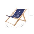 thumbnail image 2 of Miangastore Chaise de Plage Modèle Tissu Bleu Lot de 1 8.5X7.9X7.7In, 2 of 8