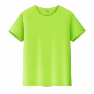 PMVFHDE Kids Mesh Quick-Drying T-Shirt | Toddler Boys & Girls Short Sleeve Crew Neck | Summer Playwear, Athletic Breathable Everyday Casual Tees Sky Blue,7-8 Years
