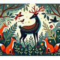 thumbnail image 4 of Forest Themed Animal Patterned Backdrop Banner Party Decorations Background for Children Parties Family Gatherings Photography Props Outdoor Events Festival Celebrations, 4 of 4