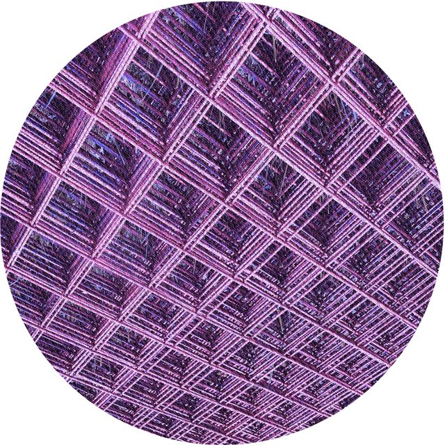 Ahgly Company Tapis d'Intérieur Ronds Transitionnels Lavables à la Machine, Orchidée Pourpre, 3 Pieds Rond