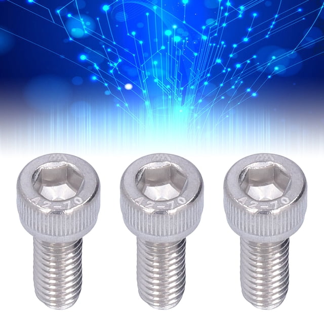Hex Head Bolt, 1.0mm Pitch Multipurpose Socket Cap Screw for Construction for DIY Jobs for Model Enthusiasts for Automotive Industry